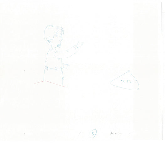 David Spade TWO Cel Drawings from Sammy Production TV Cartoon SNL Alum 2000 AD-37