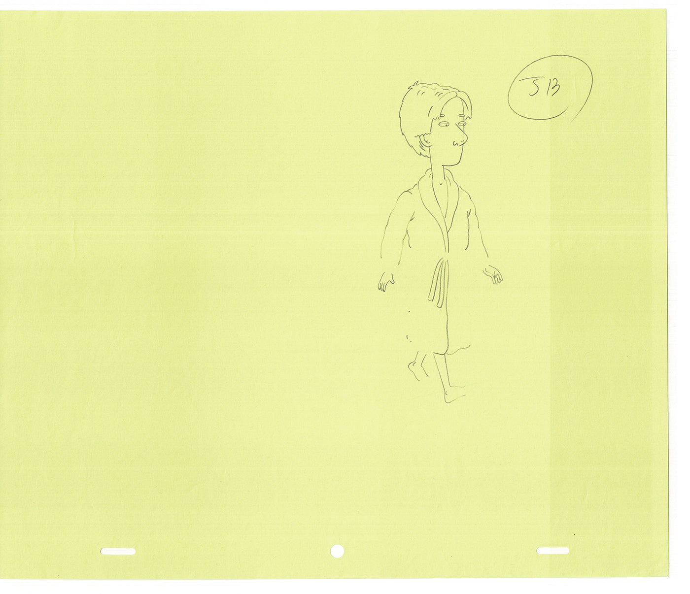 David Spade TWO Cel Drawings from Sammy Production TV Cartoon SNL Alum 2000 AD-39