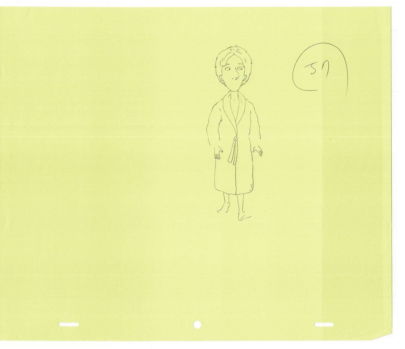 David Spade TWO Cel Drawings from Sammy Production TV Cartoon SNL Alum 2000 AD-43