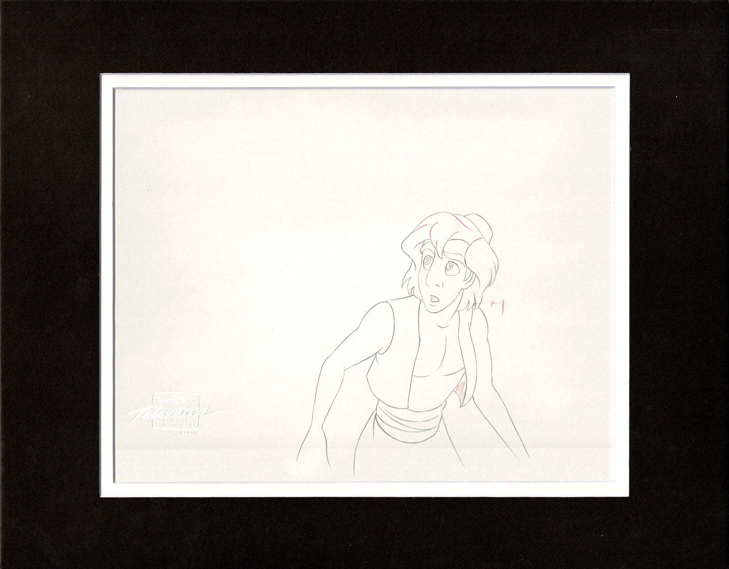 Aladdin and Iago Walt Disney Production Art Animation Cel and Drawings from 1994 Return of Jafar 4 C-A