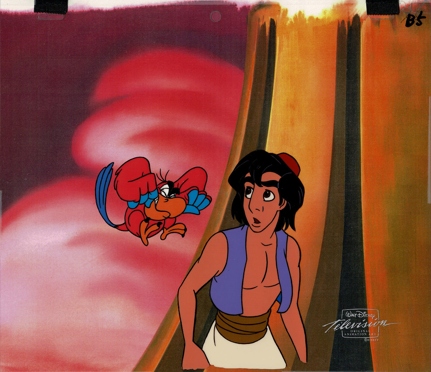 Aladdin IAGO Walt Disney Production Art Animation Cel and Drawings from 1994 Return of Jafar 6 C-A