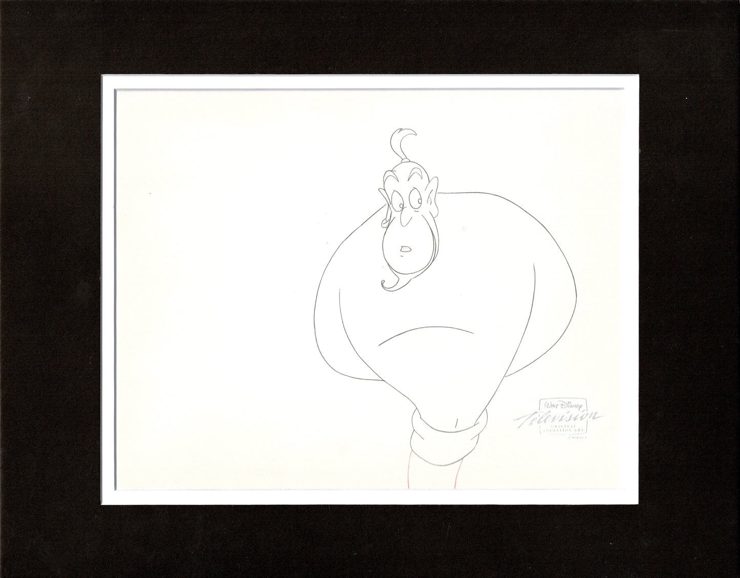 Aladdin The Genie and Jasmine Walt Disney Production Animation Cel and Drawings from 1994 Return of Jafar 5 C-A