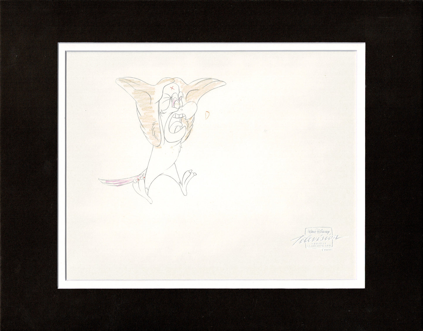 Aladdin and Iago Walt Disney Production Art Animation Cel and Drawings from 1994 Return of Jafar 3 C-A