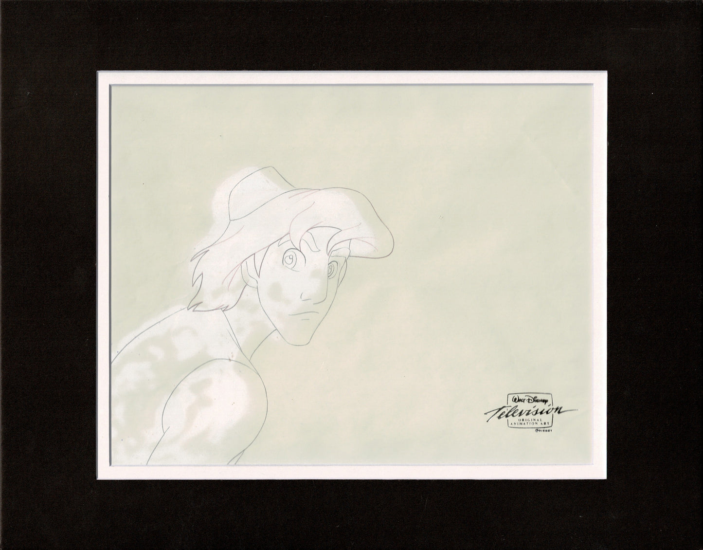 Aladdin TV Cartoon with Jasmine Walt Disney Production Art Animation Cel and Drawings from 1994 OH