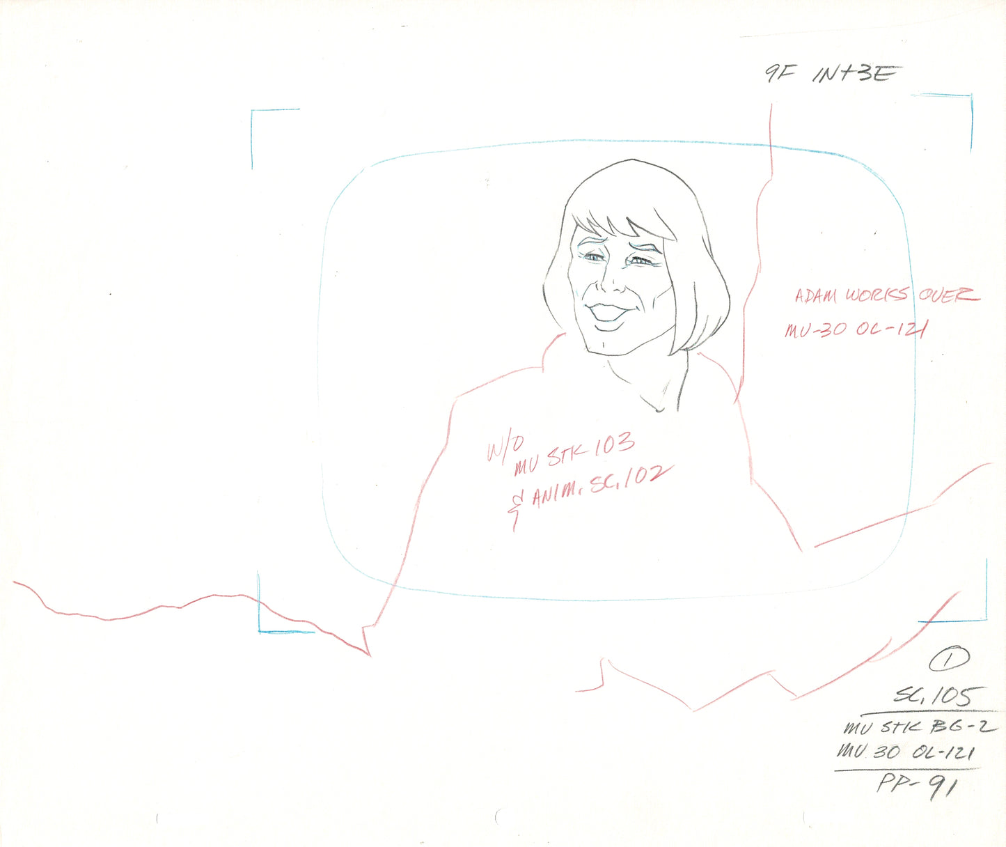 She-ra Adam MOTU Production Animation Cel Drawing Filmation 1980s rd3