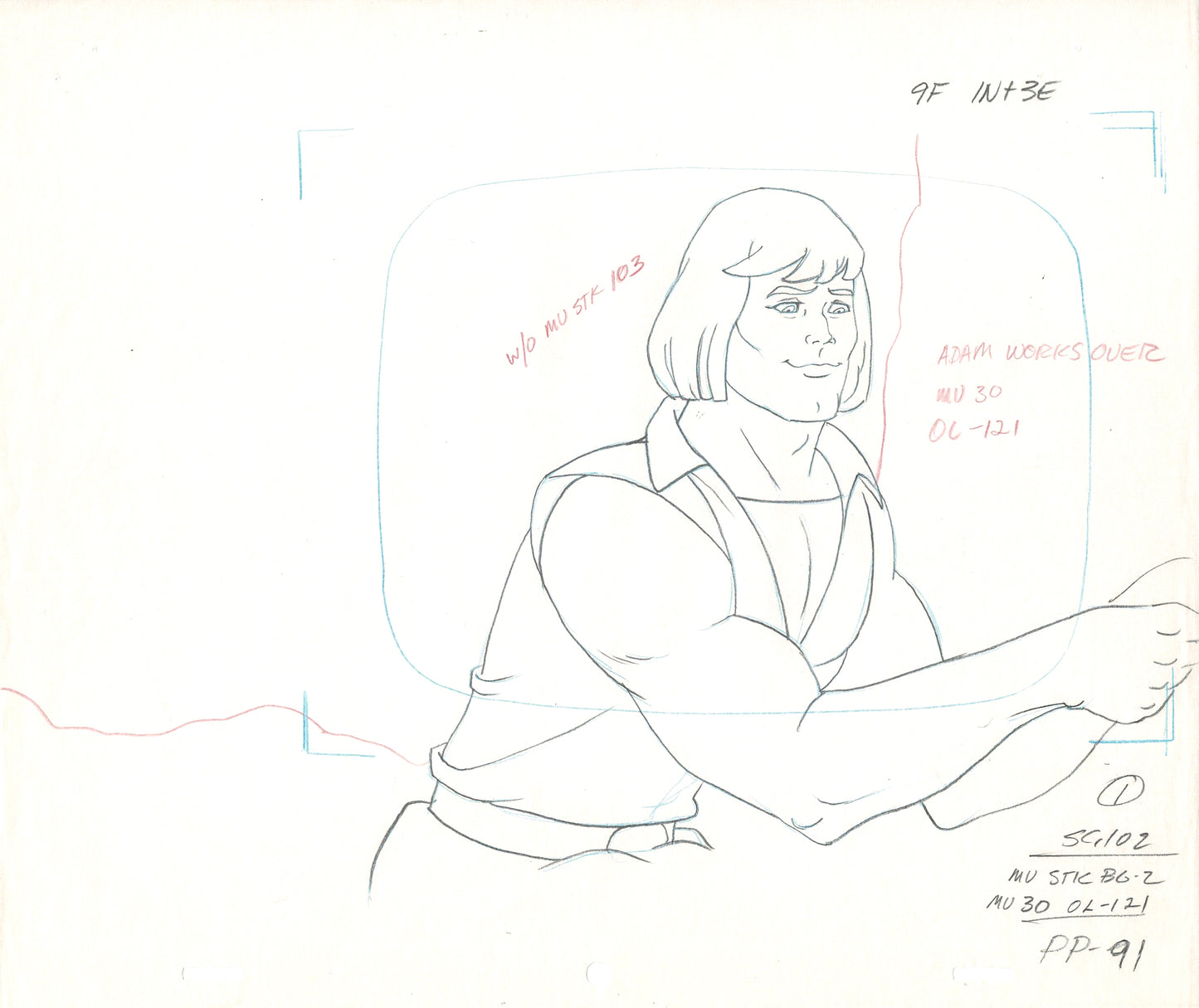 She-ra Adam MOTU Production Animation Cel Drawing Filmation 1980s rd5