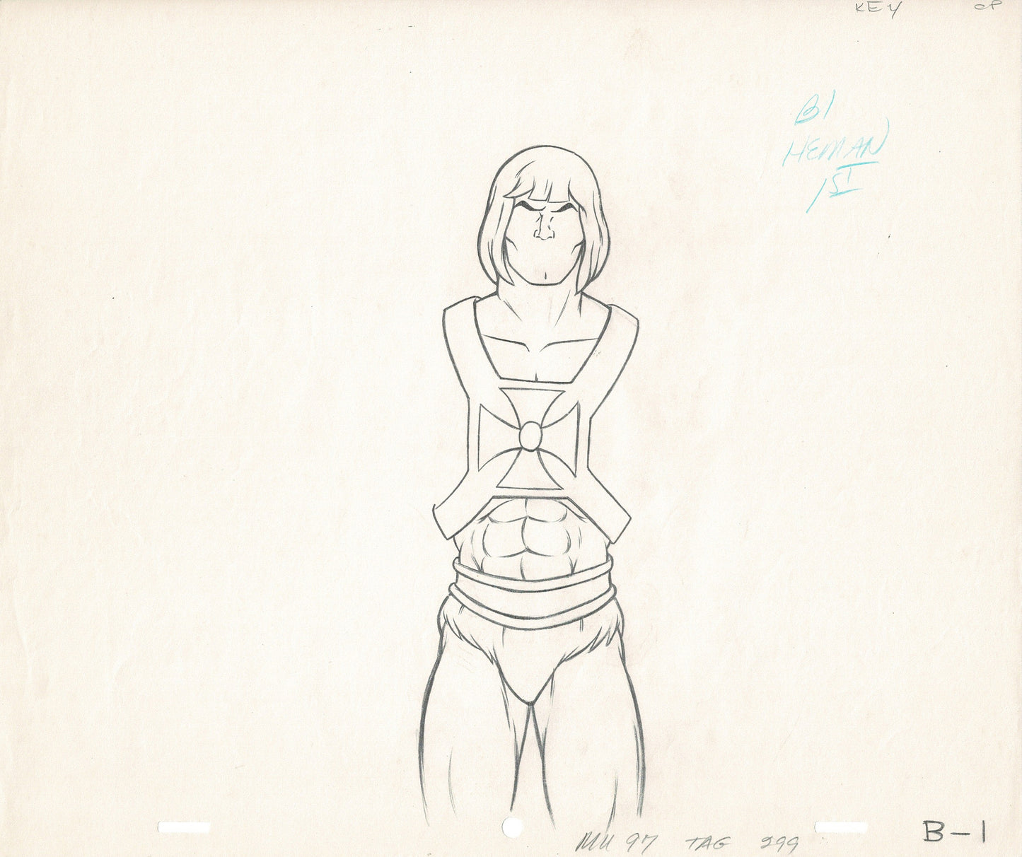 HE-MAN MOTU Production Animation Cel Setup Filmation 1985 rd8