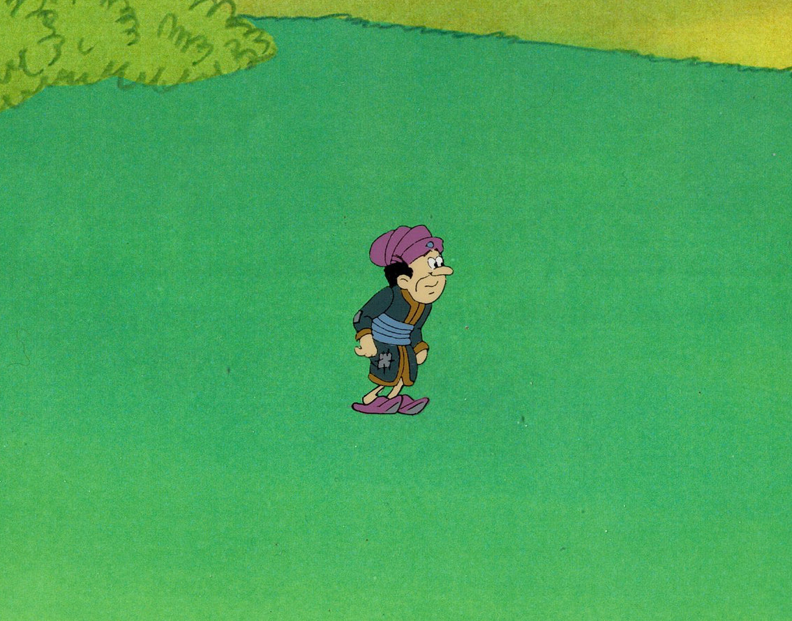 Smurfs Gargamel original production animation cel Hanna Barbera 1980s b2