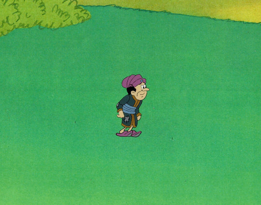 Smurfs Gargamel original production animation cel Hanna Barbera 1980s b2