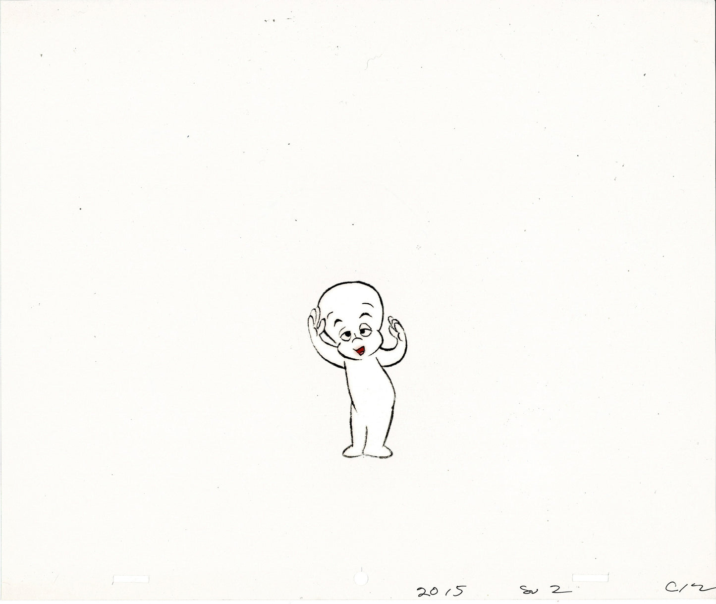 Casper The Friendly Ghost Animation Cartoon Cel Drawing n OBG Hanna Barbera 1979