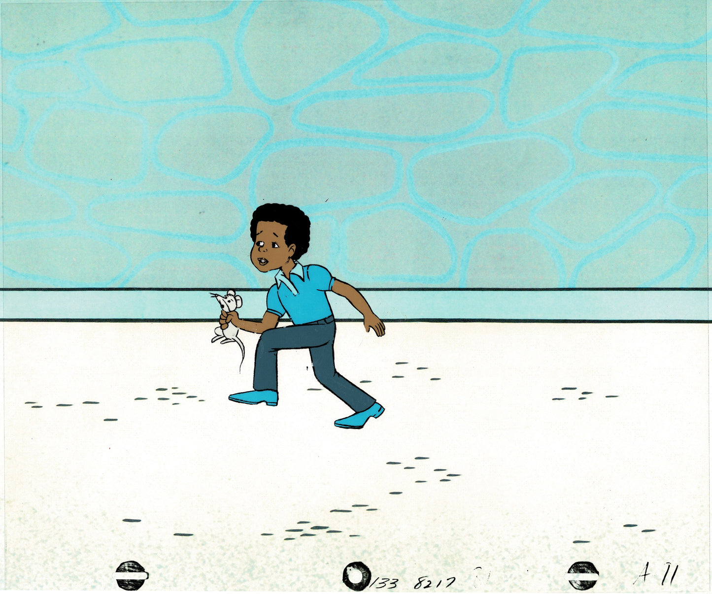 Gary Coleman Show 1982-3 Production Animation Art Cel Hanna Barbera 1982-1983 AL