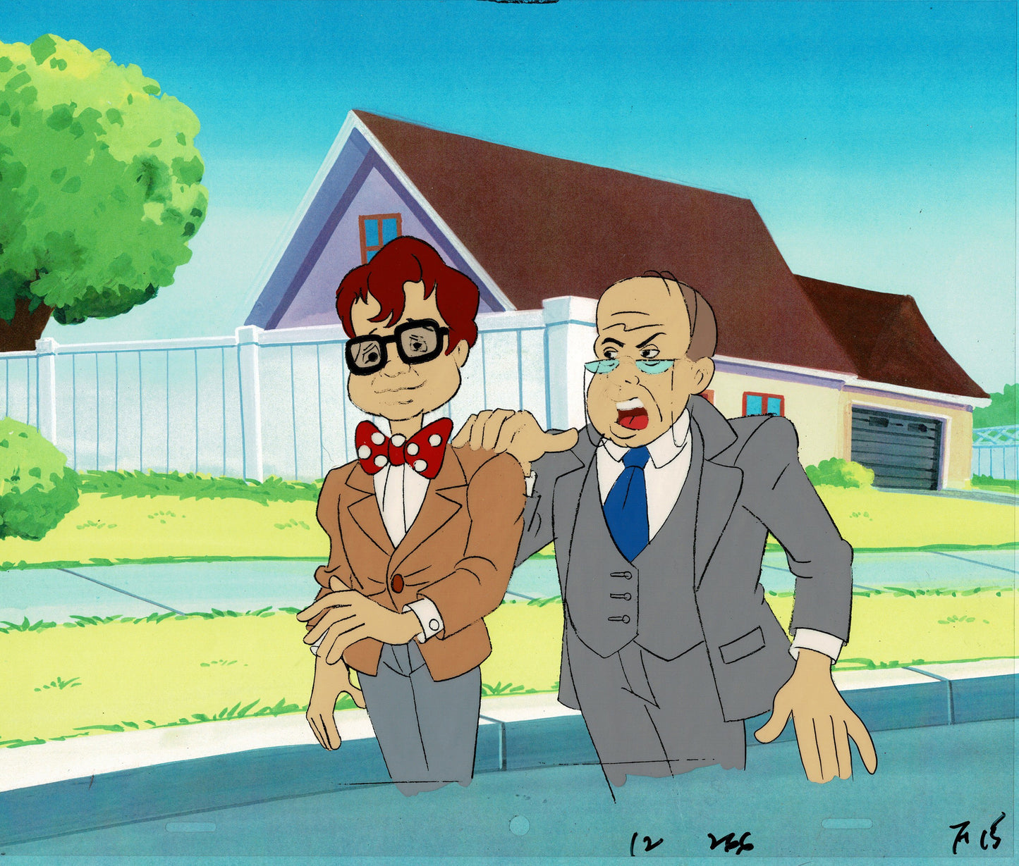 Gravedale High Production Animation Cel and Drawing Anime Hanna Barbera 1990 1039