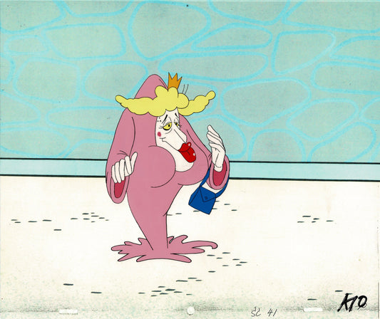 Potsworth Midnight Patrol animation cel and drawing 1990 Hanna Barbera k10