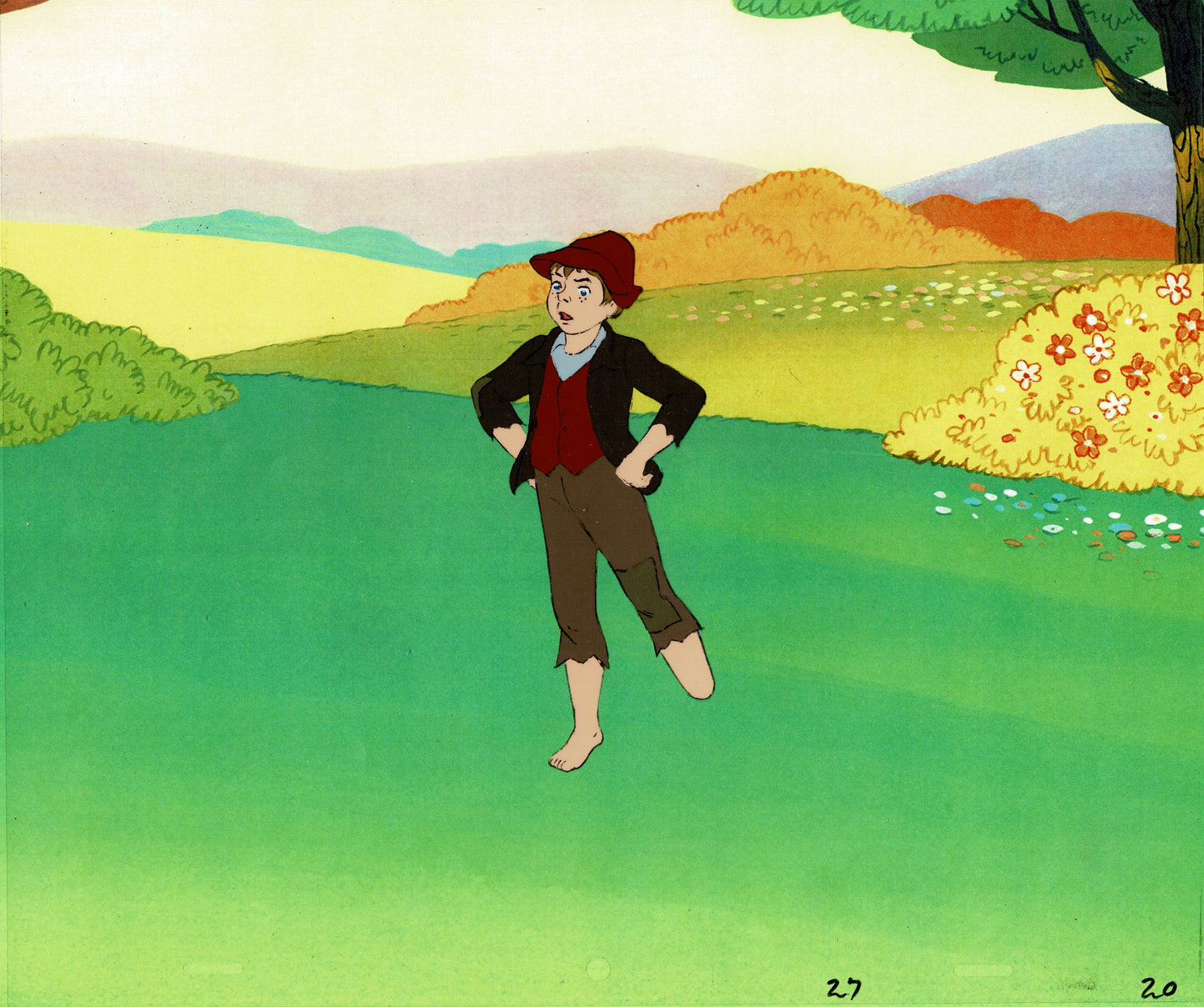 HEIDI'S SONG Peter Production Animation Cel and Drawing Hanna Barbera 1982 20