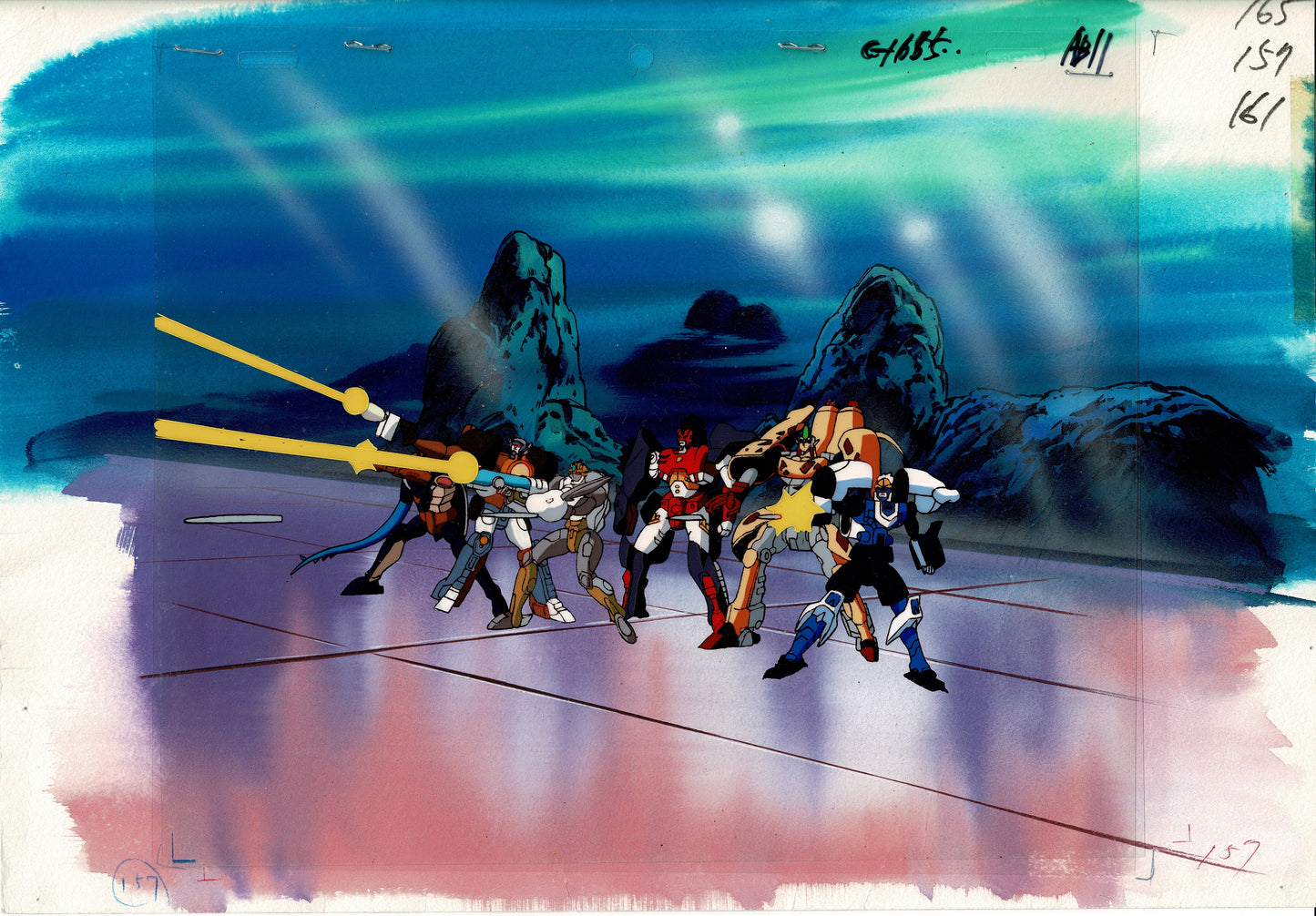 TRANSFORMERS Beast Wars Neo Animation Cels OBG Original Background and Drawings Anime 1999