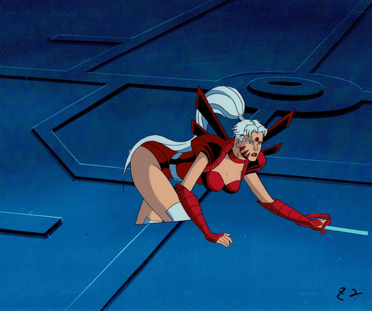 Jim Lee Sexy Zealot WildCATs Production Animation Art Cel Nelvana 1994-5 A-01