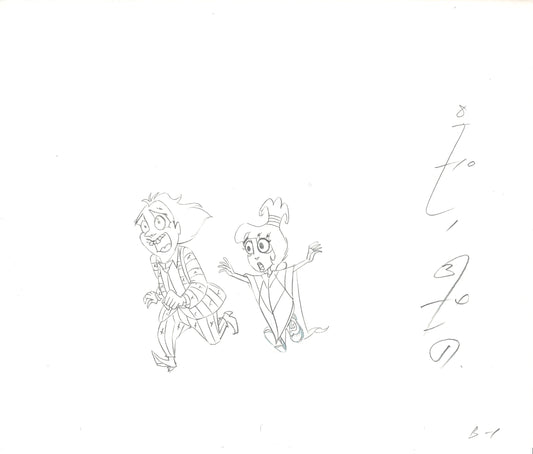 Beetlejuice Lydia Original Production Animation Cel Drawing Nelvana 1989-1991 3