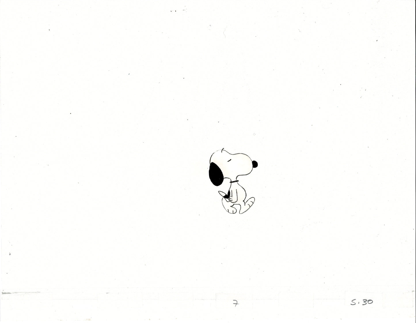 PEANUTS Charlie Brown and Snoopy Show Animation Cel and Drawing 1983-1985 30