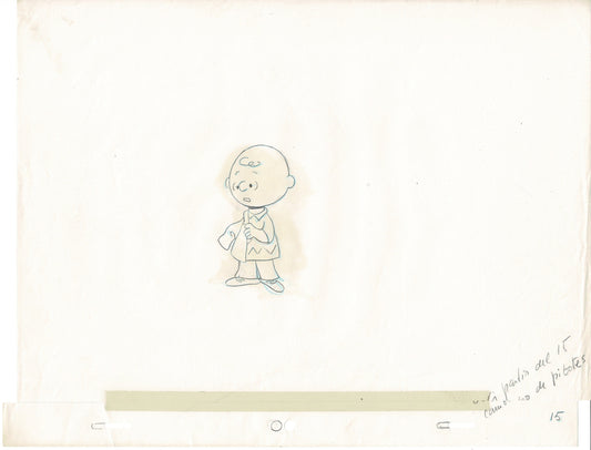 PEANUTS Charlie Brown and Snoopy Show Animation Cel Drawing 1983-1985 15