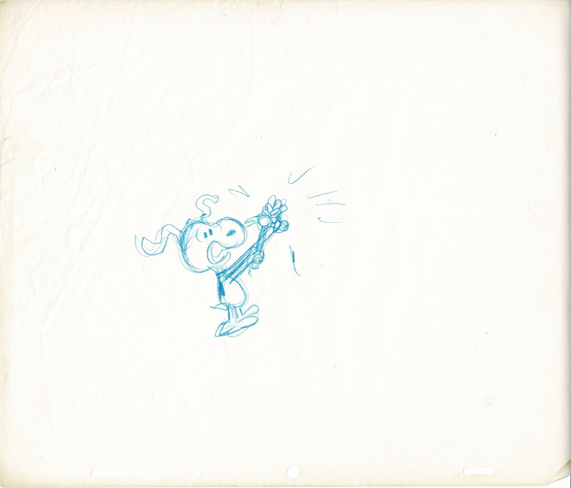 PEANUTS Snoopy Animation Cel Drawing 1970s Hammer Gag – Charles Scott ...
