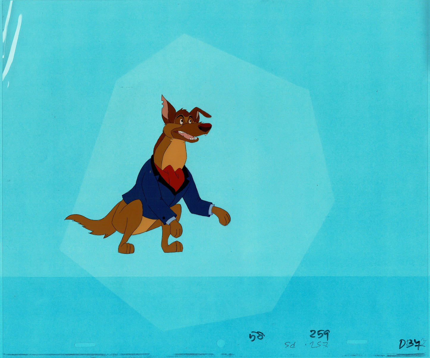 All Dogs Go To Heaven TV Production Animation Cel and Drawing Don Bluth 1996-8 A849