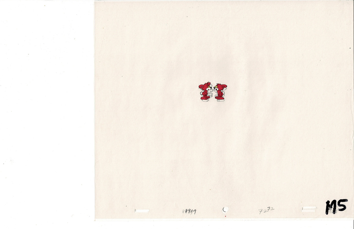 Smurfs Smoogle Grp of 8 Original Production Animation Cels Hanna Barbera 1980s