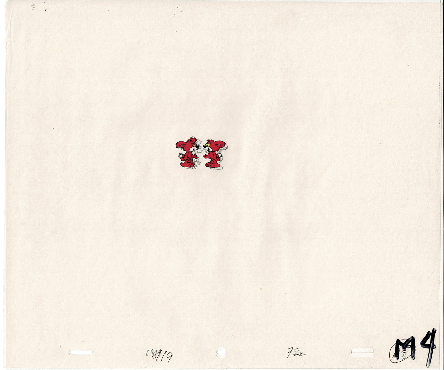 Smurfs Smoogle Grp of 8 Original Production Animation Cels Hanna Barbera 1980s