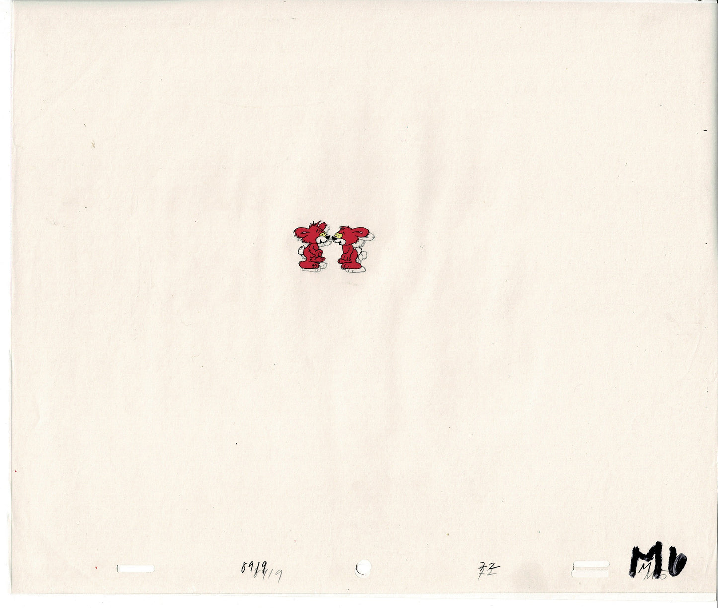 Smurfs Smoogle Grp of 8 Original Production Animation Cels Hanna Barbera 1980s