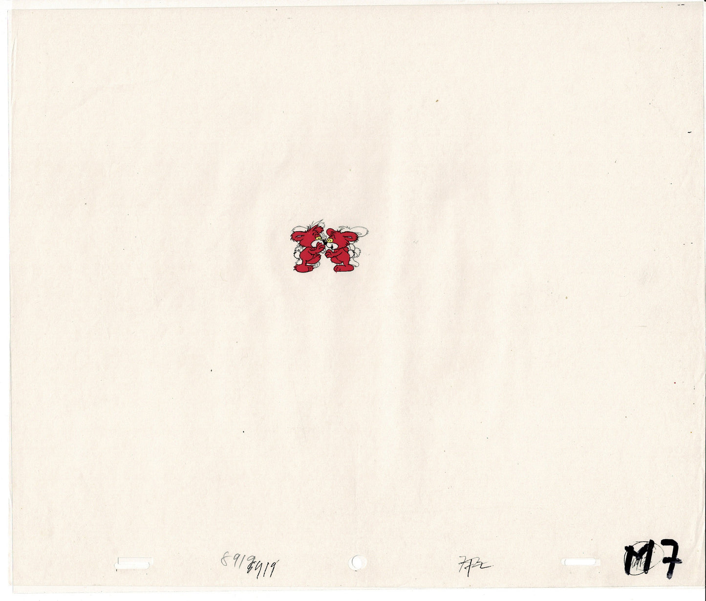 Smurfs Smoogle Grp of 8 Original Production Animation Cels Hanna Barbera 1980s
