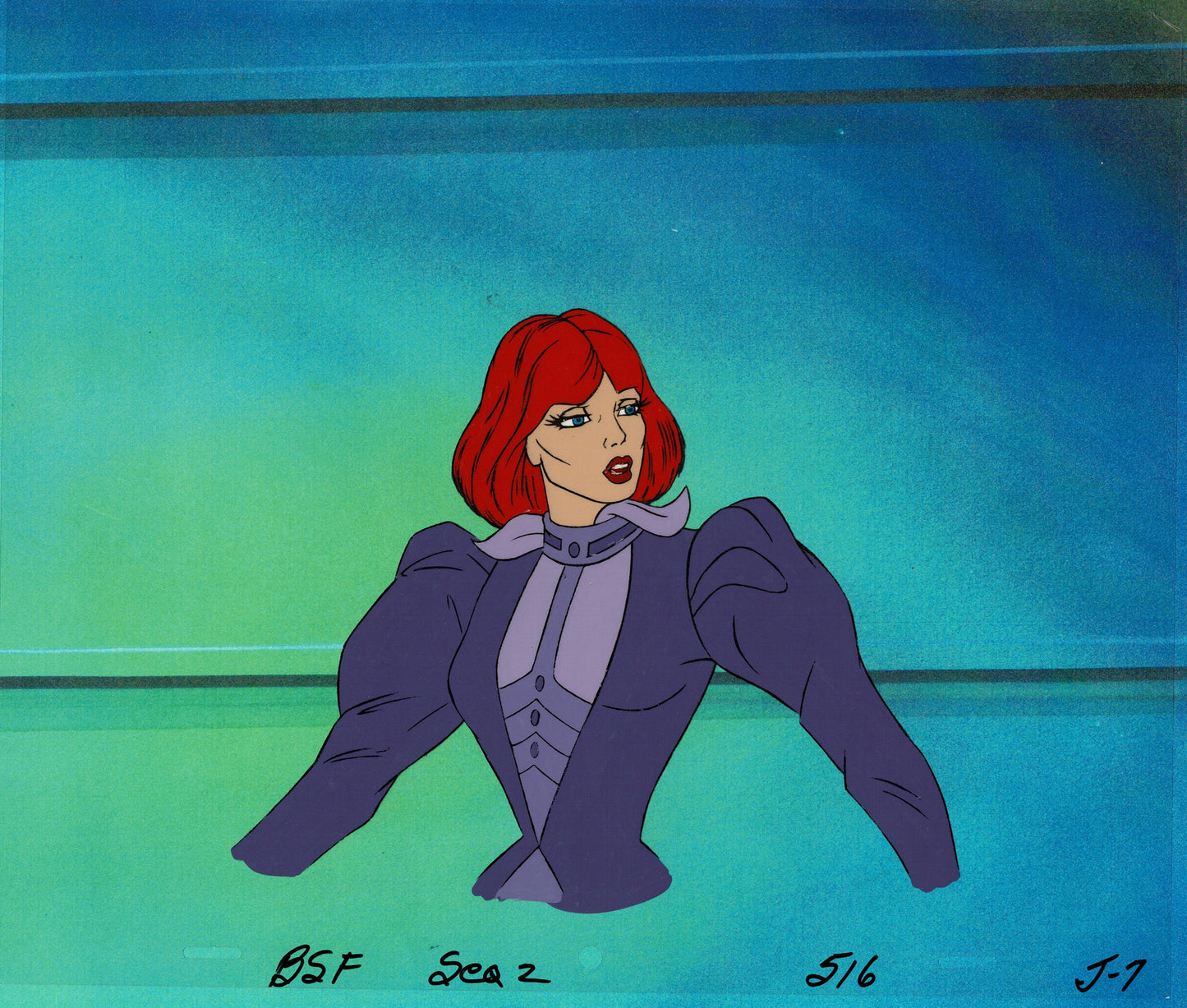 Bravestarr Animation Cartoon Production Cel Used Onscreen from Filmation 1987-8 A-J7