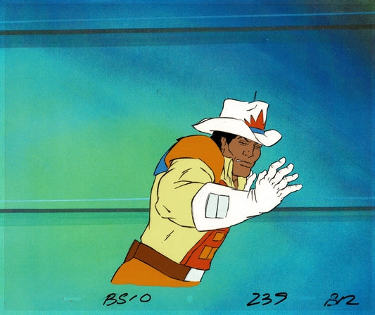 Bravestarr Animation Cartoon Production Cel Used Onscreen from Filmation 1987-8 A-B12