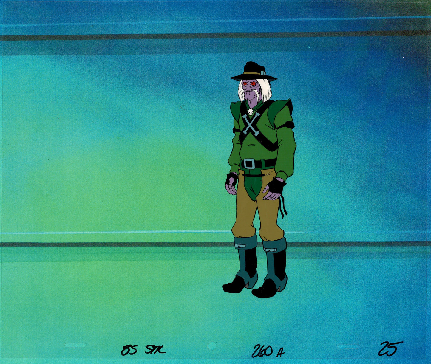 Bravestarr Animation Cartoon Production Cel Used Onscreen from Filmation 1987-8 A-25