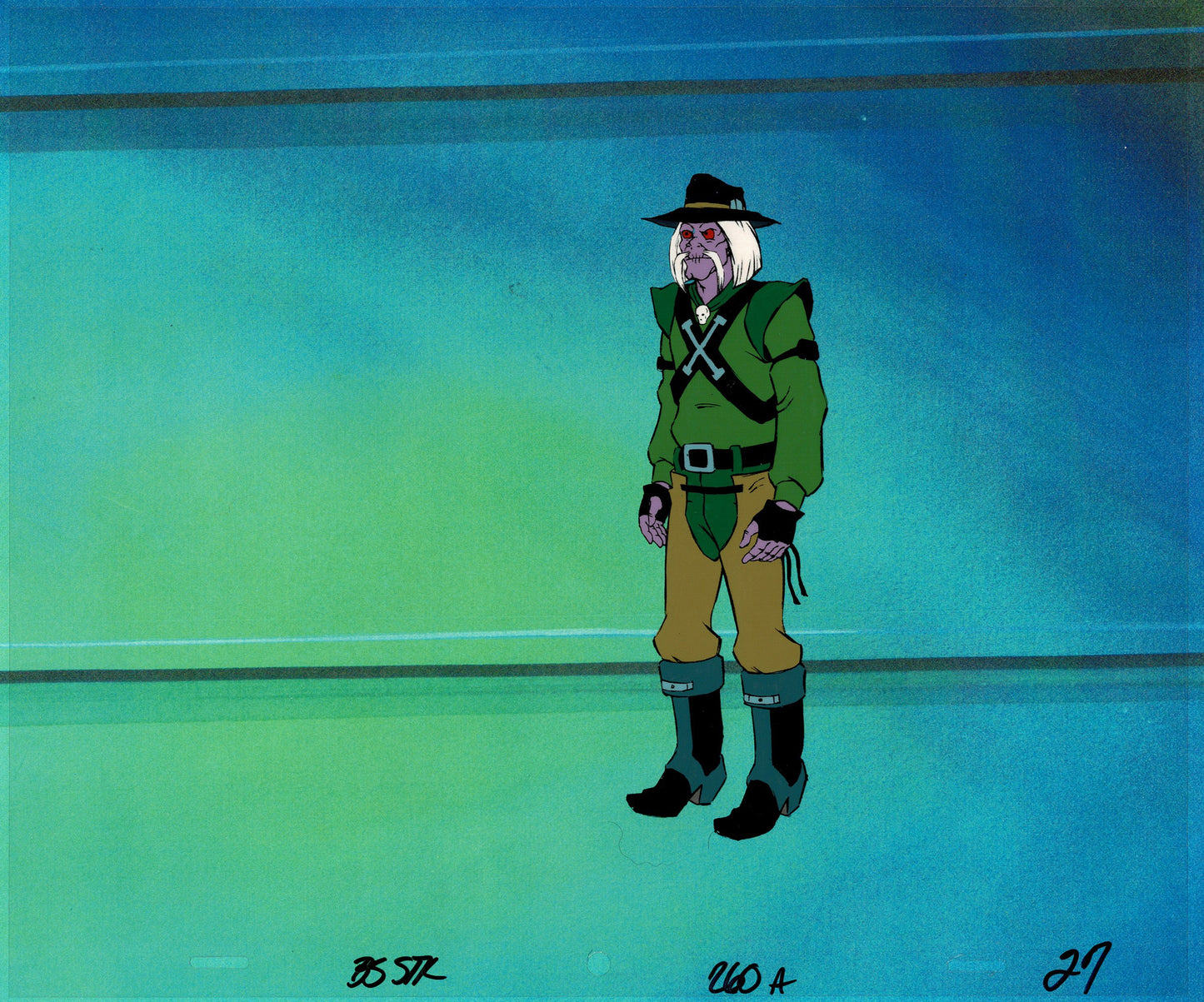 Bravestarr Animation Cartoon Production Cel Used Onscreen from Filmation 1987-8 B-27