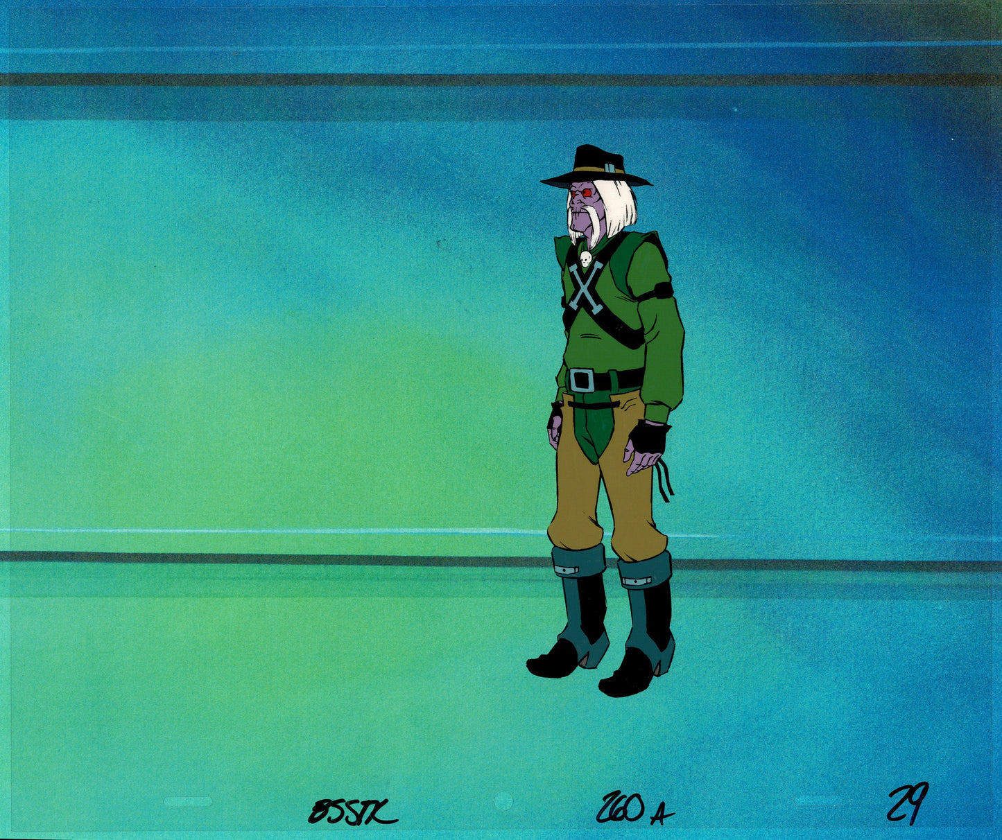 Bravestarr Animation Cartoon Production Cel Used Onscreen from Filmation 1987-8 B-29