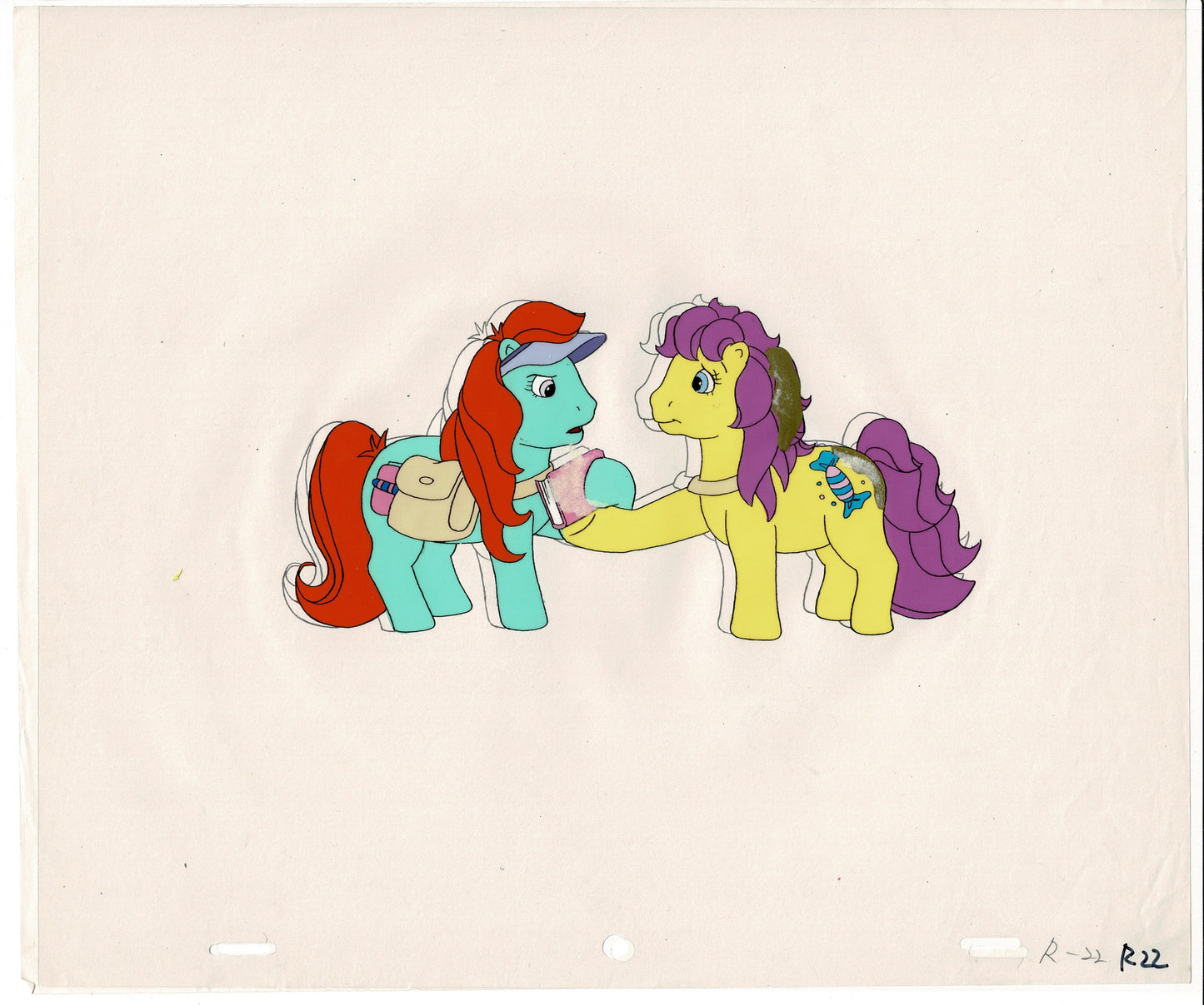 My Little Pony 14 Cels and Drawings Production Animation Art Hasbro Sunbow 1980 or 90s