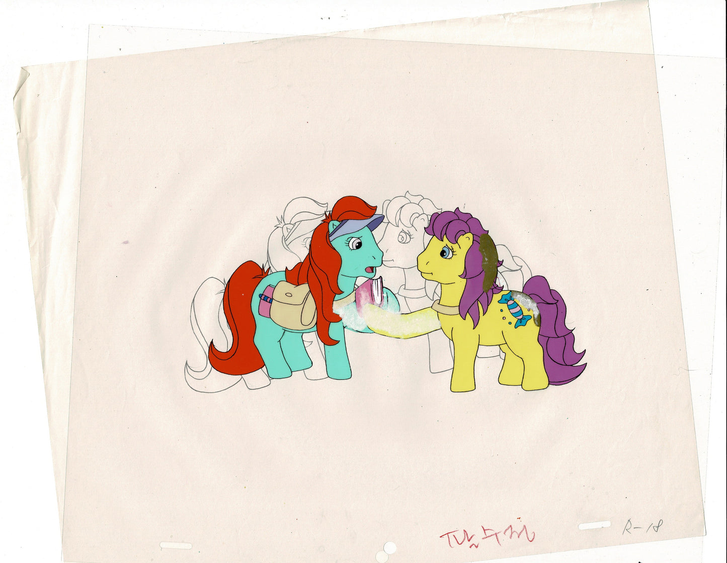 My Little Pony 14 Cels and Drawings Production Animation Art Hasbro Sunbow 1980 or 90s