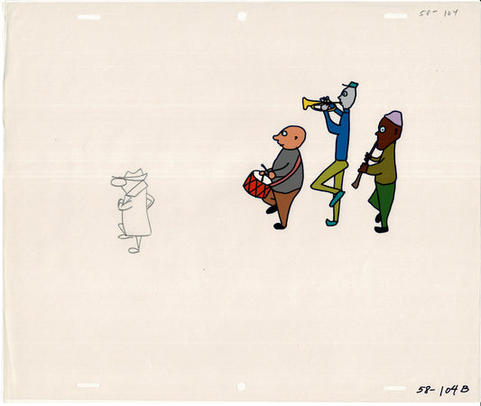 Sesame Street Cel and Drawing Detective Anticipation Production Cartoon Ivanick 1989 FS04