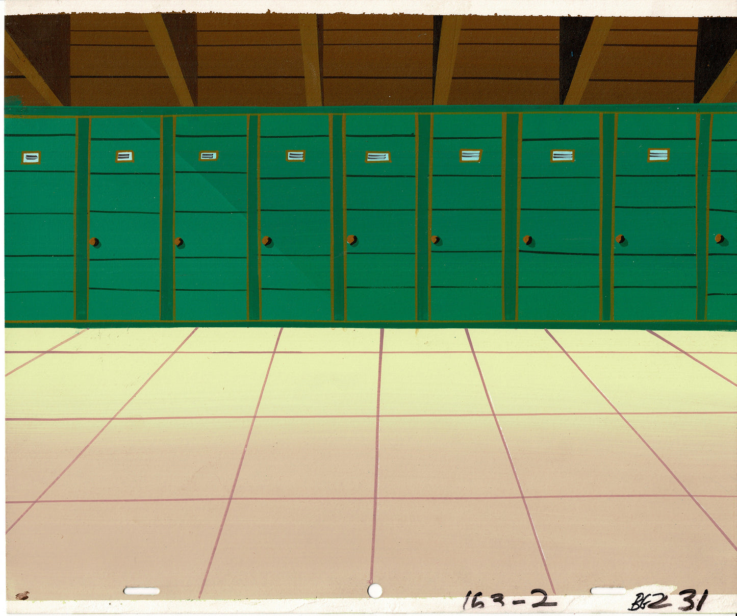 The Super Globetrotters Original Production Animation Background Hanna Barbera 1979 B-09