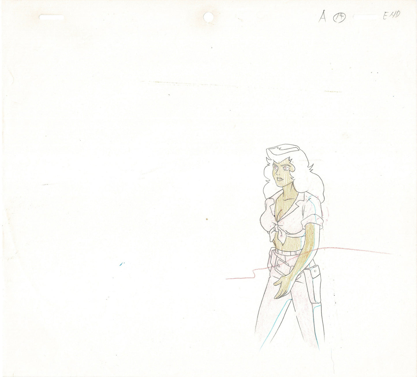 Cadillacs Dinosaurs Hannah Dundee Animation Art Cel Drawing Nelvana 1993-1994
