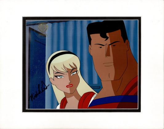 SUPERMAN The Animated Series Original production animation cel Supergirl DC Warner Brothers signed by Nicholle Tom 399