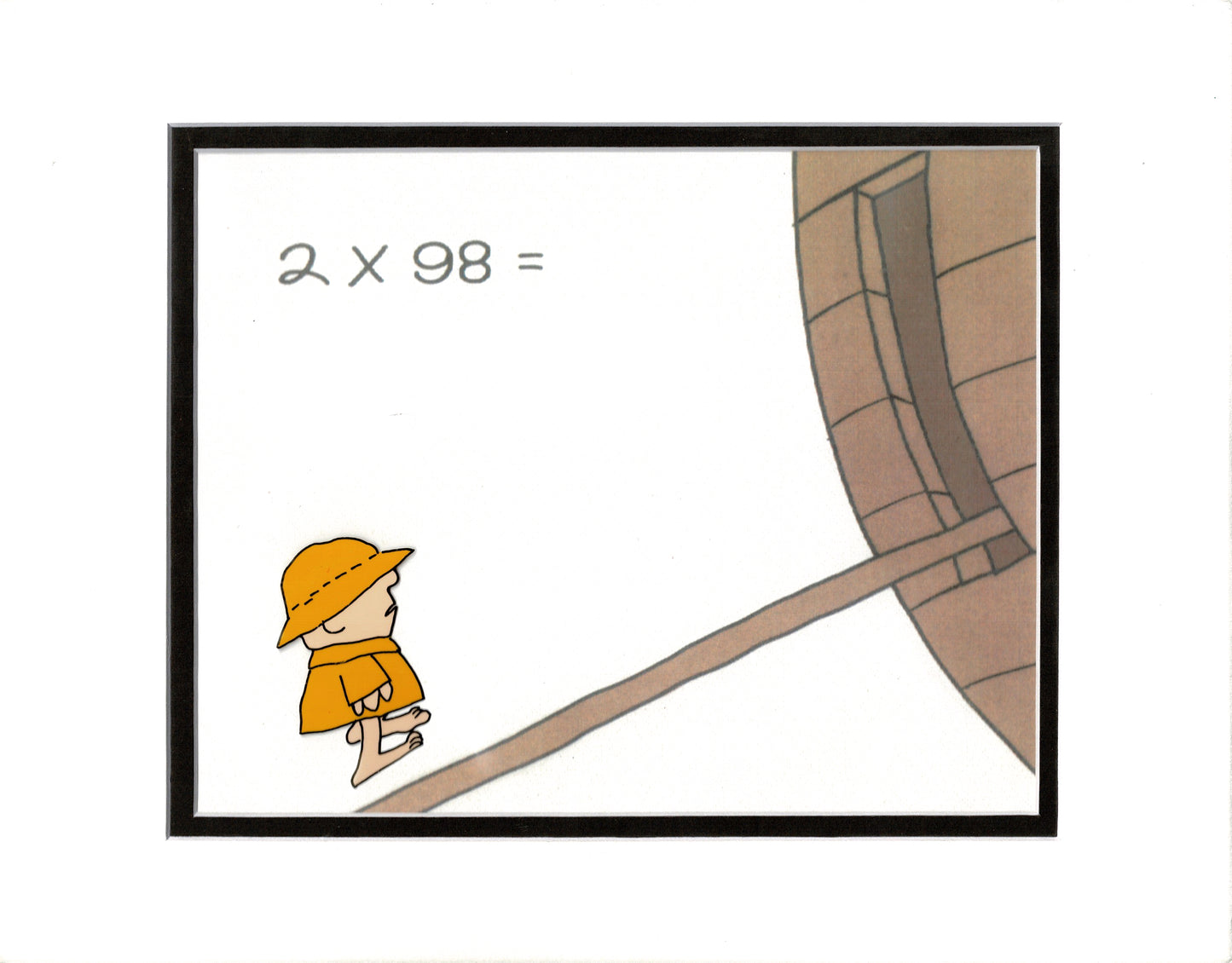 Schoolhouse Rock ABC Original Production Animation Cel and Drawing of Noah's Son from Elementary My Dear 1973 sb4