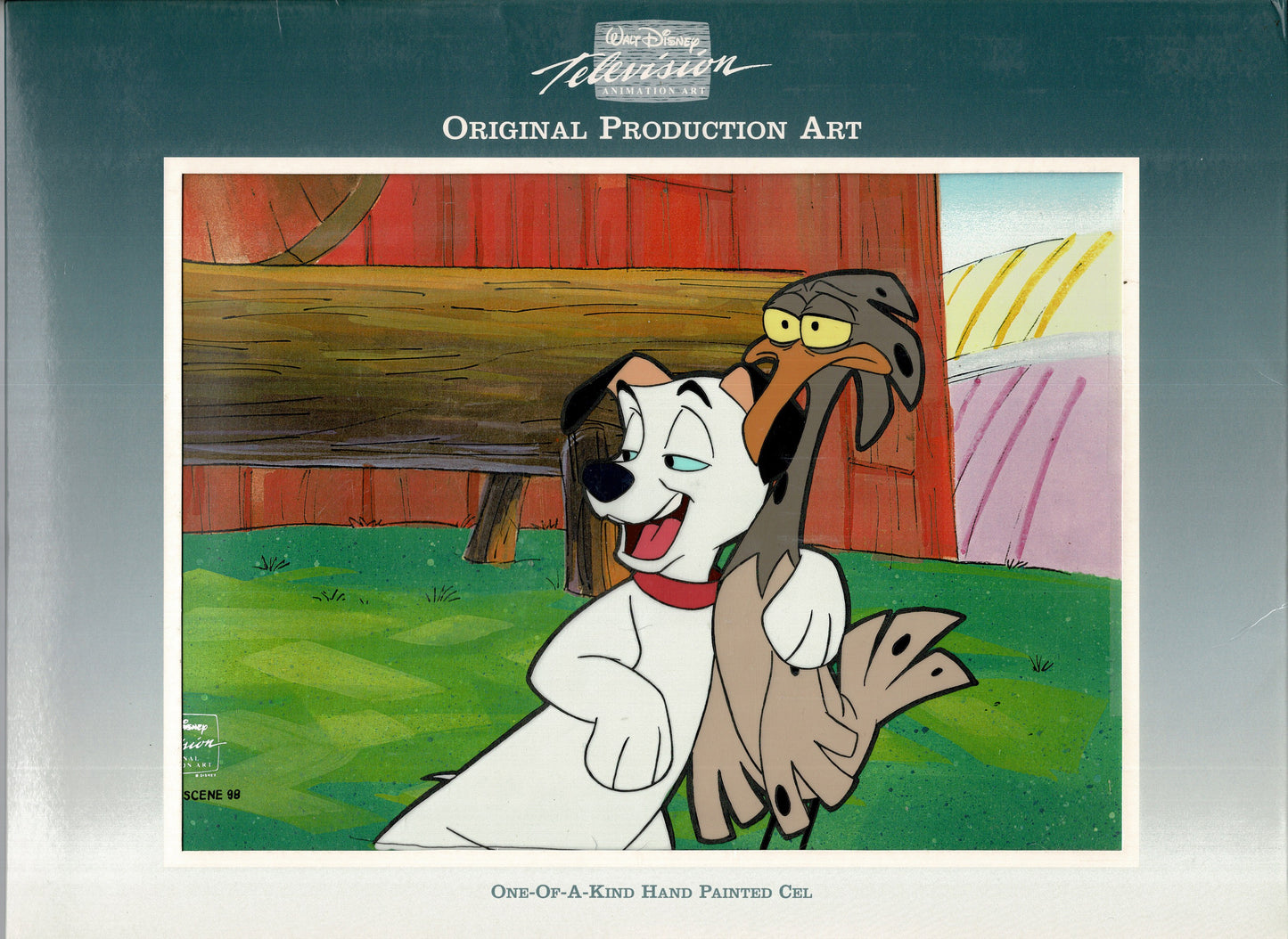 101 Dalmatians Lucky and Spot TV Cartoon Art Animation Cel and Drawing from 1997 C-DG