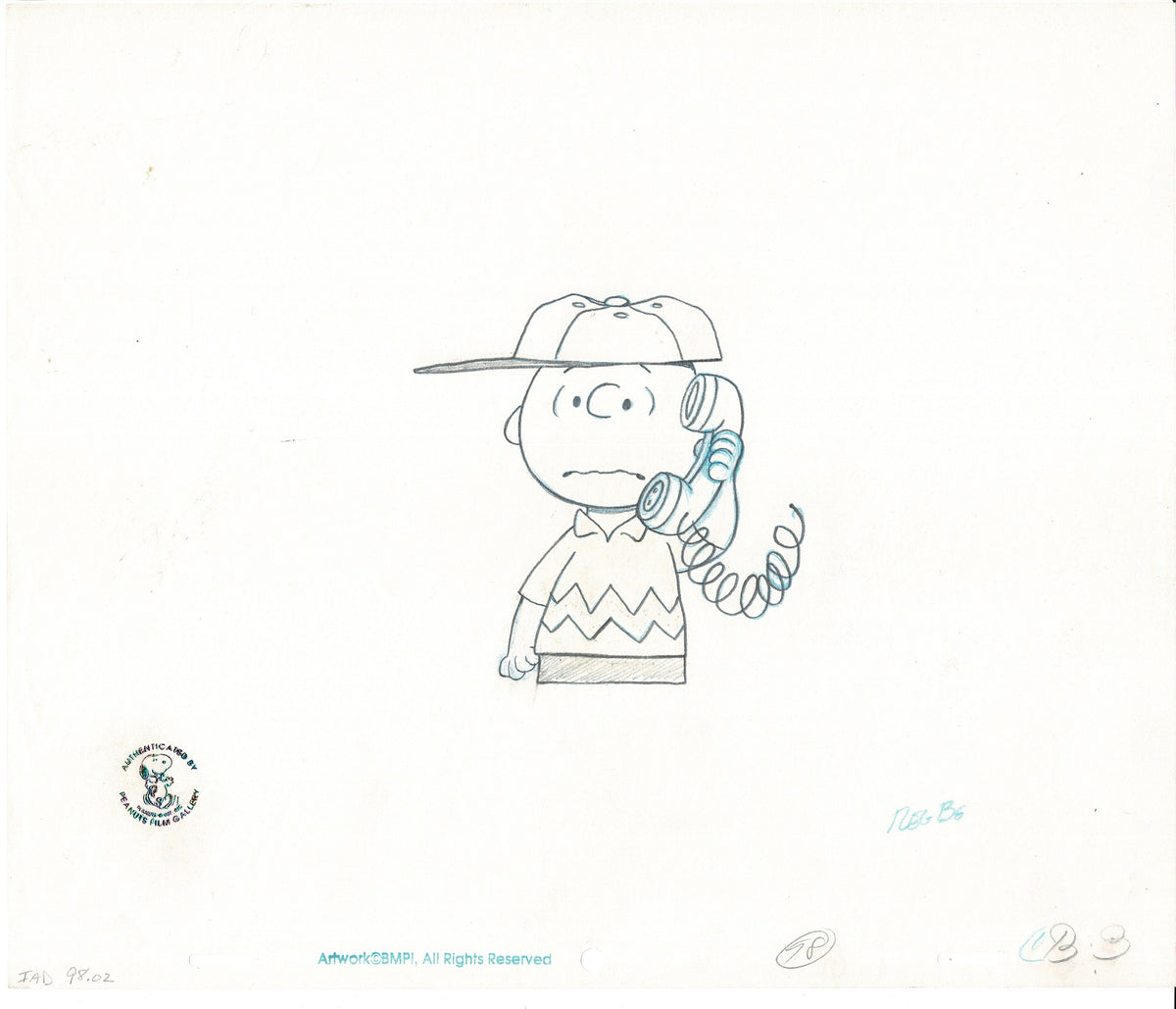 Arbor Day Charlie Brown Peanuts Production Animation Cel 1973 from Charles Schulz Melendez Studio 9802