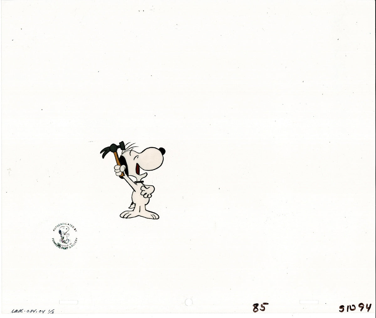Snoopy Arbor Day Charlie Brown Peanuts Production Animation Cel 1973 from Charles Schulz Melendez Studio 94