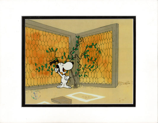 Snoopy Arbor Day Charlie Brown Peanuts Production Animation Cel 1973 from Charles Schulz Melendez Studio 94