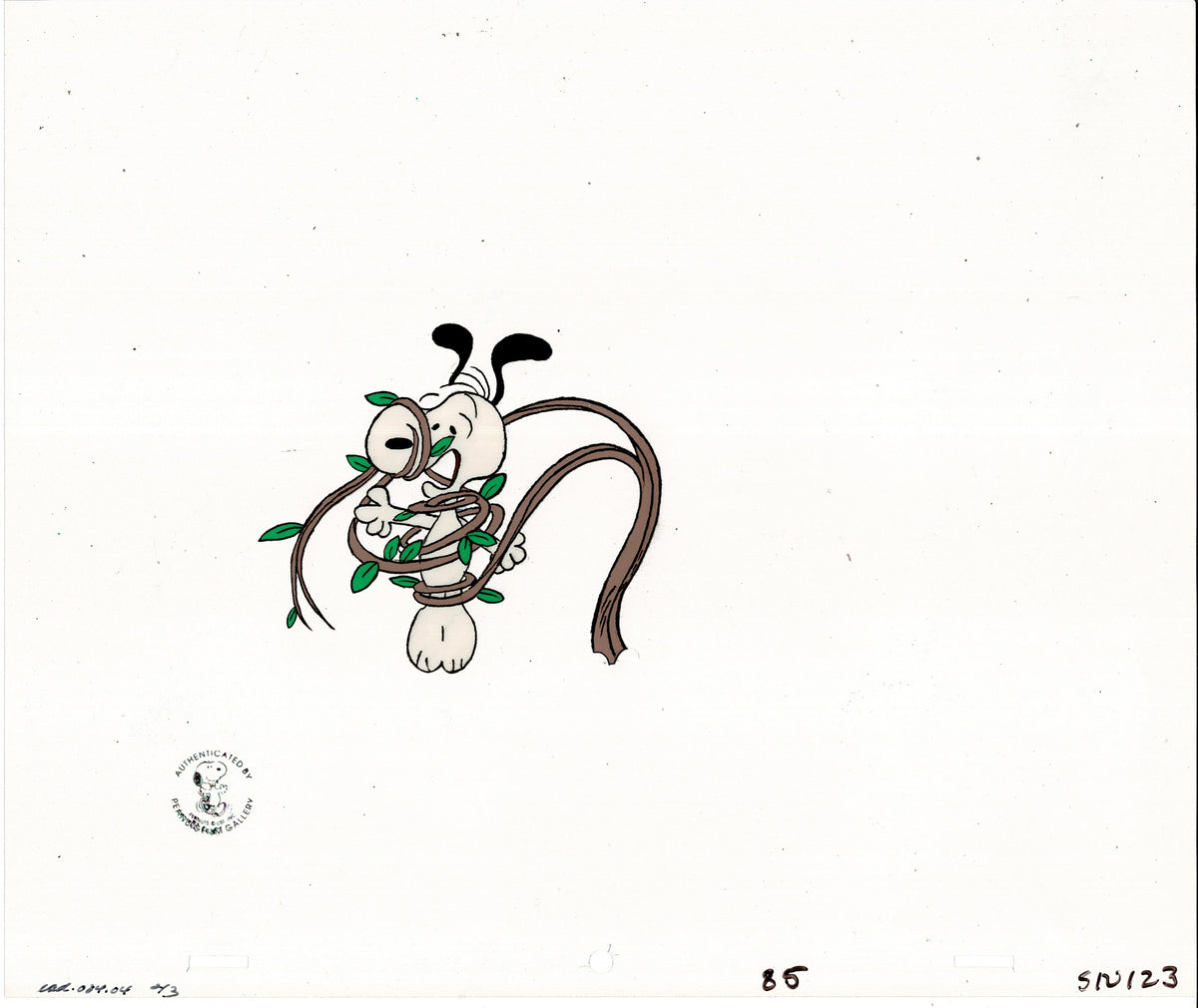 Snoopy Arbor Day Charlie Brown Peanuts Production Animation SET of Three (3) Cels 1973 from Charles Schulz Melendez Studio a3