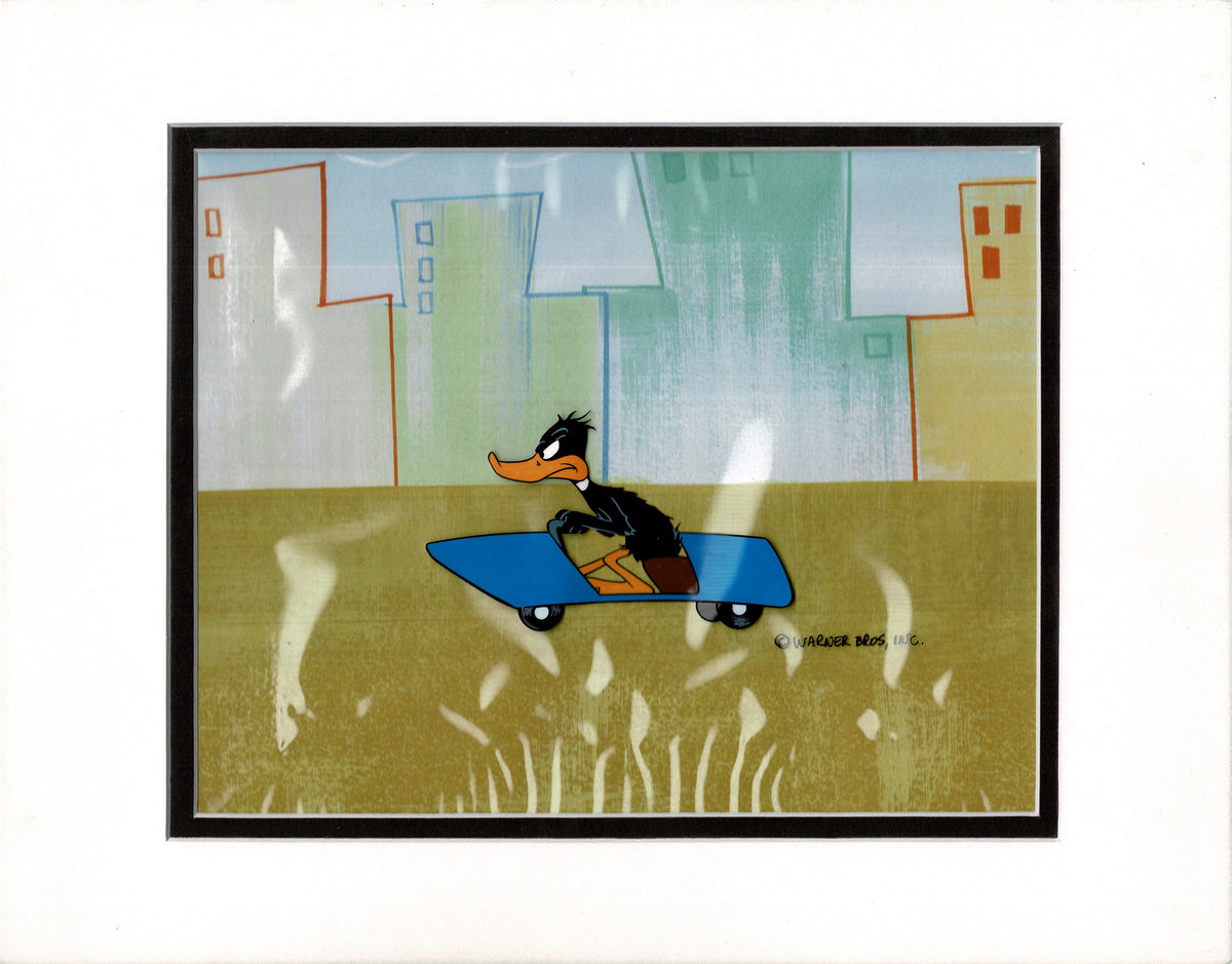 Daffy Duck Looney Tunes Animation Cel Trimmed Warner Brothers 1950s/60s? C-SR