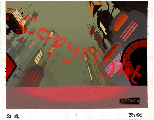 Samurai Jack Aku's City Original Production Animation Background Cartoon Network Jack's Sandals 2002