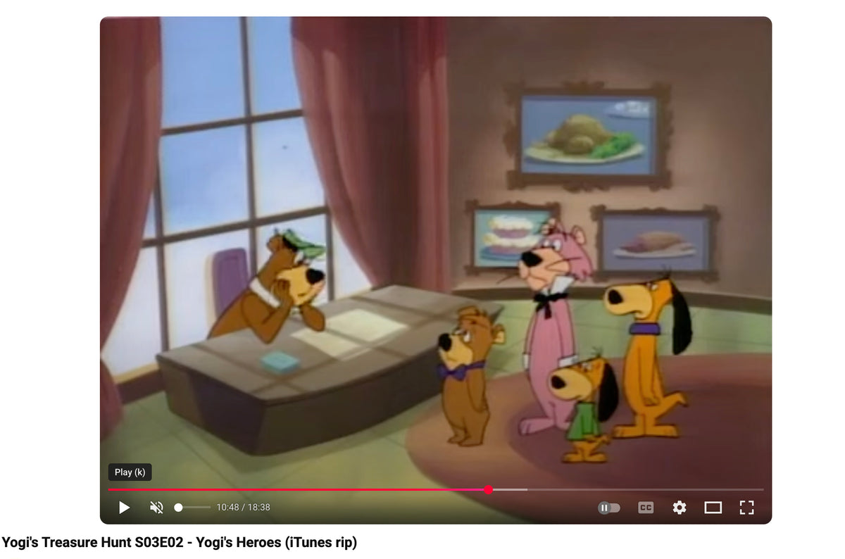 Yogi Bear Animation Production Background Cartoon Hanna Barbera 1980s 218