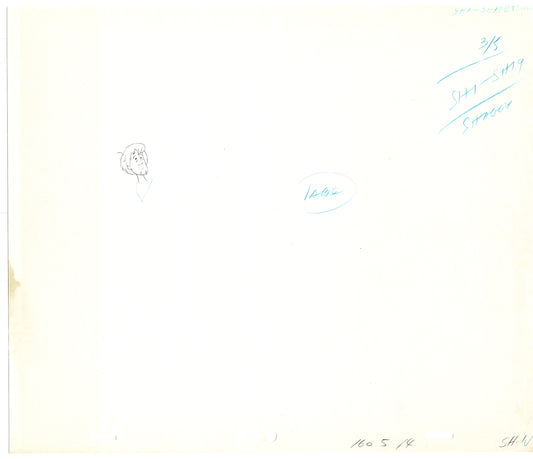 SCOOBY DOO 1979 Shaggy Animation Production Cel Drawing Hanna Barbera A-02